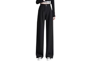 Betusline Women's Wide Leg Pants Business Casual Straight Office Trousers for Women, X-Small-3X-Large