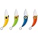 Mini Ceramic Knife by Exlif, Pocket Folding Knives Set 4 Colors- Mini Kitchen Fruit Paring Cutters