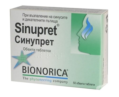 Bionorica Sinupret - Nose Remedy - Loosens The Mucus, Clears And Relieves 50 Tablets
