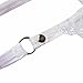 FEESHOW Men's Lace Thongs G String Sissy Pouch Underwear Panties Crossdress Lingerie (L, White)