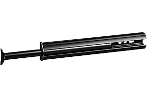 KITCHEN INVENTIONS TAG Hardware Premium 11 3/4 Inch Long Pullout Closet Wardrobe Valet Rod (Black)