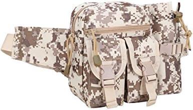 CUKKE Mens Nylon Multi-Purpose Utility Gadget Tool Money Belt Outdoor Sport Bag Camouflage 3