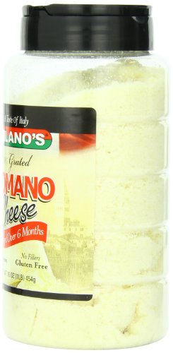 Milano's 100% Imported Romano Cheese Jar,16 Ounce