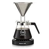 Osaka Pour-Over Coffee Dripper with Wood Stand - Full Brewing Set for a Homemade Pourover - 20oz. Capacity. 