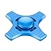Fidget Spinner High Speed Stainless Steel Finger Spinner Bearing Hand spinners fidget Toy for Adults Kids for Relieving Stress Anxiety ADHD Focus Boredom (4 Leaves Blue)