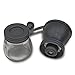 Manual Coffee Grinder, Adjustable Ceramic Burr Grinders with Stainless Steel Adjustment Nut and Glass Jar, by HomEco