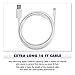 RND Power Solutions MFi Certified Lightning USB 10ft Cable for Apple iPhone and iPad (Pro, Air, Mini) (10 feet/3M/White)