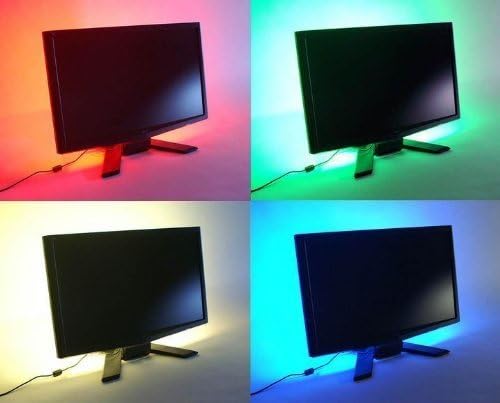 SUNTEC LED Strip Light TV Background Lighting Kit Single Colour 200cm 78.7in Cool White With 5V USB Cable Gernericfor for Computer Desktop laptop TV U2C