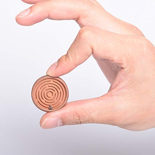 EASYANT Mini Copper Labyrinth Ball Maze Puzzle Game Dexterity Hand Eye Coordination Toys