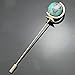 Q&Q Fashion Men Gold Earth Globe Planet Faux Turquoise Lapel Stick Pin Tie Hat Scarf Brooch