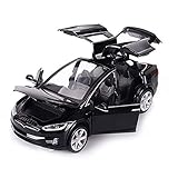 KMT Alloy Diecast Car Models Tesla Model X 90 Car Model (Black)