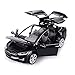 KMT Alloy Diecast Car Models Tesla Model X 90 Car Model (Black)