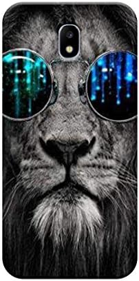 PICWIK Designer Printed Back Cover/Hard Case for Samsung Galaxy J5 Pro (Cool Lion Designs/Animals/Birds/Nature) - J271