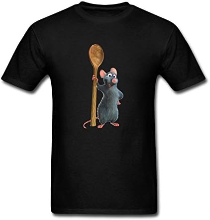 RONGBANG Men's Ratatouille American Popular Cartoon T-shirt L ColorName Short Sleeve