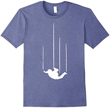 Mens Skydiving - Freefallin Large Heather Blue