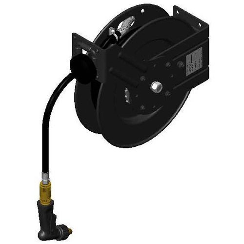 T&S Brass 5HR-232-09 Hose Reel, Open, Powder Coated Steel, 35' of 3/8"  Diameter Hose with Water Gun