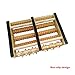 Dual Foot Massager Roller Large, Relieve Plantar Fasciitis, Stress, Heel, Arch Pain - The Original - Shiatsu Acupressure Relaxation. Full Instructions/Reflexology Chart. (Dual Foot)