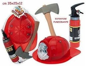 Teorema Mr Boy Squadra Antincendio Con Casco Ed Estintore Multicolore Amazon It Giochi E Giocattoli