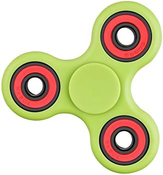 BEISTA Fidget Spinner Toy Stress Reducer – Tri-Spinner Fidget Toy High Speed with Four Bearing Hand spinner Fidget Toy Perfect for Anxiety, Autism, ADHD, ADD (Green)