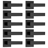 Probrico 10 Pack Dummy Door Levers Black Door