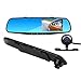Car Camera|4.3 inch LCD HD 1080P Dash Cam |Car Video Camera | Car Video Recorder with Dual Lens for Vehicles Front & Rearview Mirror | DVR Vehicles G-Sensor, Loop Recording, 170 Degrees