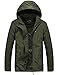 Pinkpum Men's Hooded Lightweight Windbreaker Jacket Softshell