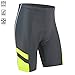 Mens Coolflo 8 Panel Cycling Shorts - Black/Hi-Viz Yellow - Med