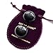 Kegel Exercisers 2-pcs Set, Undrilled,1.2' Diameter, Black Obsidian Gemstone, for Kegel Exercises to Train and Strengthen Pelvic Floor Muscles to Counter Urine Incontinence