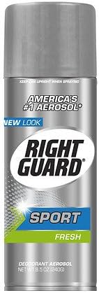Right Guard Sport Aerosol Deodorant Spray, Fresh 8.5 oz(pack of 3)