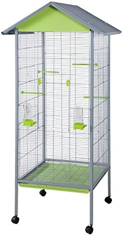 23x23x64 Solid Roof Aviary Flight Bird Cage