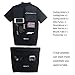 Spotti Men's Cycling Bike Jersey Short Sleeve with 3 Rear Pockets- Moisture Wicking, Breathable, Quick Dry Biking Shirt Black