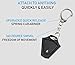 Finware 10 Pack Micro Light LED Keychain Mini Flashlight, Ultra Bright Key Ring Light Torch, Batteries Included