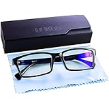 Blue Light Blocking Computer Glasses by Bukos - Men or Women - Sleep Better - Protection - Eye Strain - Anti Glare / Fog - Night Driving - Gaming - Filter UV - Blockers - Melatonin - FDA Approved