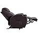 MECOR Power Recliner Position Lift Chair Leather Lounge Chair W/2 Drink Holders Brown