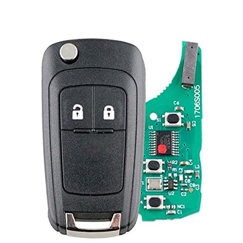 2 Buttons DIY Car Remote Key for Opel/Vauxhall Astra J Corsa E Insignia Zafira C 2009-2016 433MHz PCF7926
