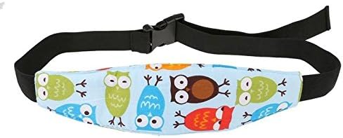 Toddler Car Seat Neck Relief and Head Support, Easy Installation On Most Convertible Seats, Offers Protection and Safety for Kids (Blue Owl Pattern)