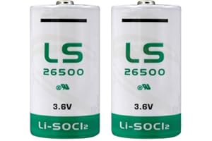 Zivases (2-Pack) LS 26500 C Size 3.6V 9Ah Lithium Battery for SAFT LS26500