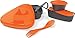 Light My Fire 6-Piece BPA-Free Lunch Kit with Plate, Bowl, Storage Boxes and Spork, Orange