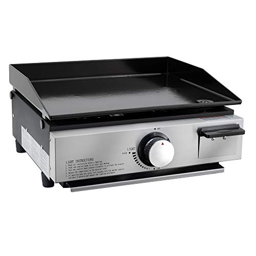 RecPro RV Griddle/Grill Combo Includes FlatTop and Grill Plate LP