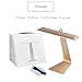 CTLpower LED Table Lamp, Eye-caring Desk lamp, Dimmable LED Light, Rechargeable Table Lamp with USB Charging Port, Ultra Compact Design with 3 Brightness Levels of Reading Study Lamp Light (Gold)