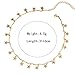 Manerson Lucky Star Choker Necklace Pendant Disc Chain, Gold#2, Size No Size
