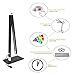 Deckey Folding LED Desk Lamp, Eye-caring Dimmable Office Table Light, 6W Touch Control Night Reading Lamps, Black