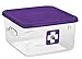 Rubbermaid Commercial Products 1980304 Rubbermaid Commercial Plastic Food Storage Container Lid, Square, Purple, 4 and 8 Quart