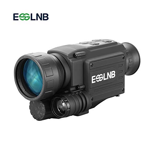 ESSLNB Night Vision Scope 4.5X40 Night Vision IR Monocular Camera HD Digital Vision with LCOS Screen Infrared Scopes for Night Hunting 8GB TF Card Recording Image and Video Playback Function