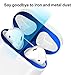 [2 Set] SHARKSBox Dust Guard for AirPods 2 Wireless Charging Case[Lifetime Replacements]Protect AirPods from Iron/Metal Shavings [Easy to Install] Upgrade Ultra Thin AirPods Dust-Proof Film-Blue