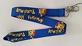 Pikachu Pokemon Blue Anime Lanyard Key Chain ID Badge Holder