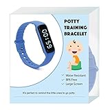 The Brand New Designed Potty Training Bracelet (Blue) with Water Resistance Function and Small Sized Watchband - Made with 100% Non-Toxic, BPA/Latex Free Silicone Rubber