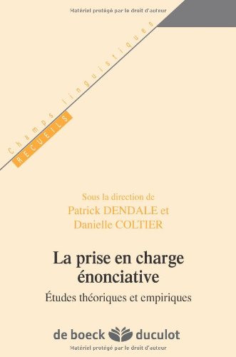 La  prise en charge énonciative