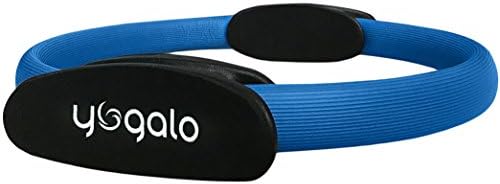 Pilates Ring - Toning, Sculpting, Strength and Flexibility, Power Resistance Exercise Circle, Thigh Toner, Fitness Magic Circle, 14 Inch by Yogalo Pilates Series (Blue)