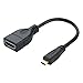 Micro HDMI to HDMI Cable, CableCreation Male to Female Micro-HDMI to HDMI Adapter, Support 1080P Full HD, 3D, 0.15M/0.5ft